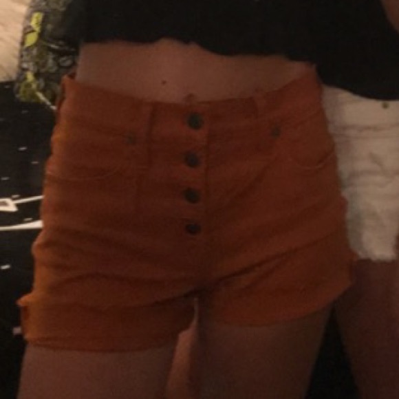 Madewell High Rise Demin Short, Size 24, burnt orange - Picture 4 of 4